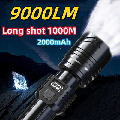2X 9000LM Rechargeable Waterproof Portable Outdoor Light Camping Fishing Lantern