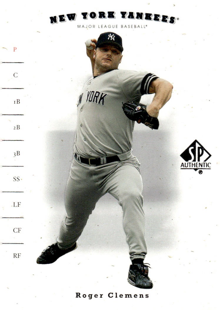 2001 SP Authentic #38 Roger Clemens