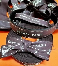 💯% Authentic ❤️Hermes , voyage d'Hermes ribbon~sold by the yard