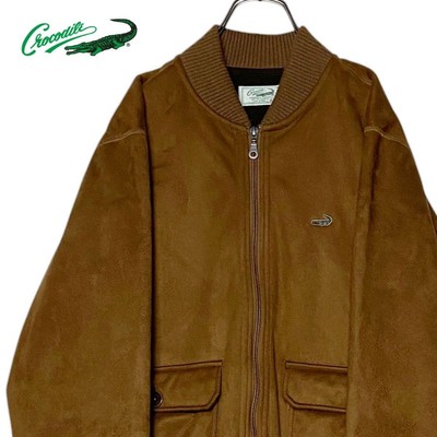 Retro Vintage Clothing Crocodile Suede Jacket Brown M Short Length  