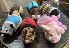 zhu zhu pets Lot Of 6 with Accessories  Working Condition