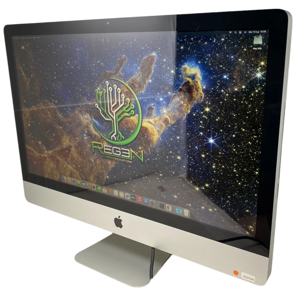 7085 Apple All in One iMac 27” Core i5 Quad 16Gb Ram 256 Gb SSD 2010 Sonoma