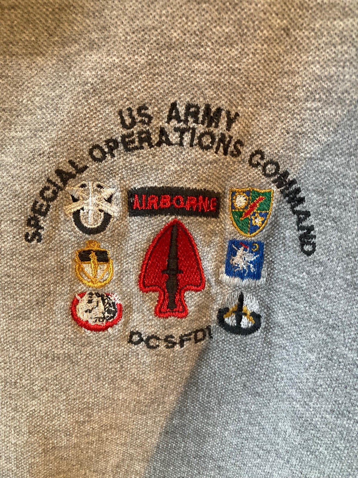 US Army Special Operations Command Polo Shirt Siz… - image 1