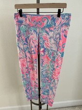 Lilly Pulitzer Luxletic Weekender High Rise Cropped Leggings Sz. L