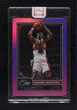2020-21 Panini One and One Legends Purple 13/25 Dikembe Mutombo #168 HOF 0c3