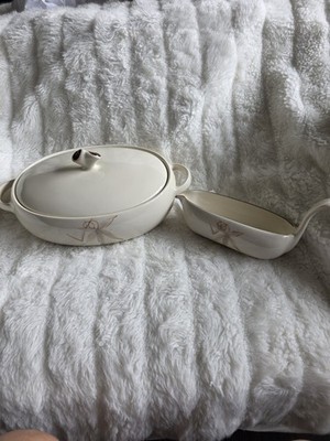 Winfield Mid Sentury Elegant Cream And Pot Roast Dinnerware Set
