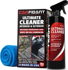 Interior Car Cleaner - Removes Stains & Deep Cleans Car Seats, Leather, Fabric,