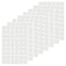 432 Pcs Dia. 21mm/0.8" Hole Cover Stickers, White Wood