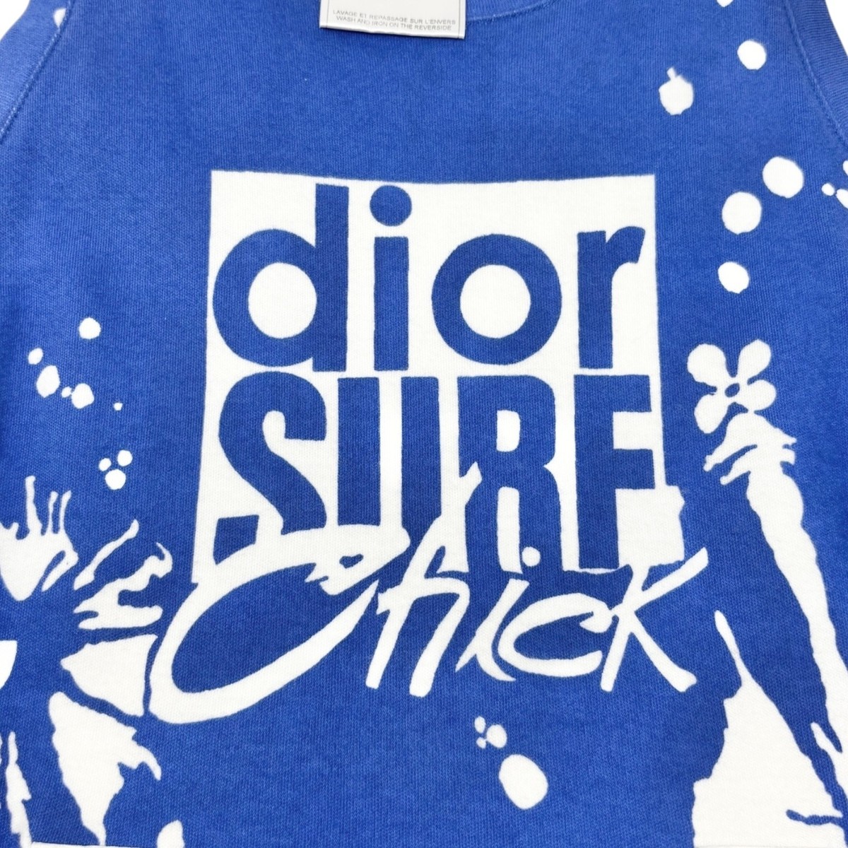 ChristianDior タンクトップ　36サイズ ChristianDior タンクトップ 36サイズ Tank Top White Ribbed