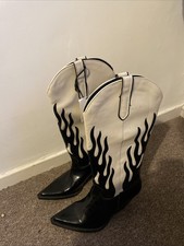 Zara Women's Cowboy Boots Size UK 7