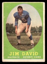 1958 Topps #13 Jim David VG