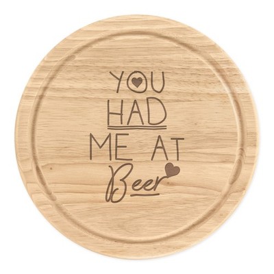 You Had Me At Beer Rundes Schneidebrett Käse Lustig Liebe Valentinstag