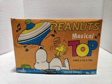 Peanuts SNOOPY Tin-Litho Spinning Top CHARLIE BROWN 1972 Vtg Chein 263 New