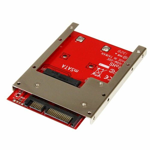 Adaptateur SSD Startech SAT32MSAT257 Rouge Argent SSD mSATA - Photo 2/2