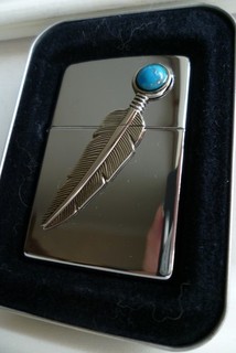 'Indian Feather' emblem 1998 Niagara Falls Zippo Lighter HP Chrome