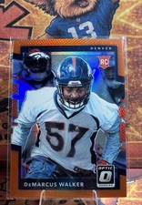 2017 Donruss Optic - Rookies DeMarcus Walker #121 Orange Prizm /199 (RC)
