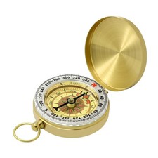 Waterproof Brass Compass for Hiking, Survival Navigation Large Dial Po