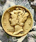 *1931 D Mercury Dime %90 Silver Tough Date Ships Free*
