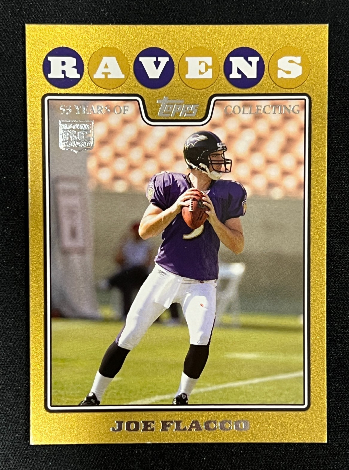 2008 Topps #335 Joe Flacco Gold Rookie RC /2008 Cleveland Browns SP Ravens