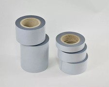 White on Black Protection Tape 80 Micron LDPE Film 25mm,50mm,75mm,100mm x 100m