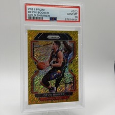 2021-22 Panini Prizm - Devin Booker #203 Gold Shimmer Prizm /10