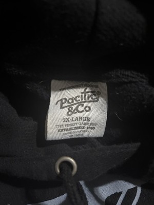 Pacific & Co Men's Black Graphic Pullover Hoodie Pockets St. Pete FL 3XL
