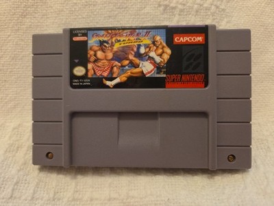 Street Fighter 2 Turbo SNES Super Nintendo Video Game 1992 Tested WORKS