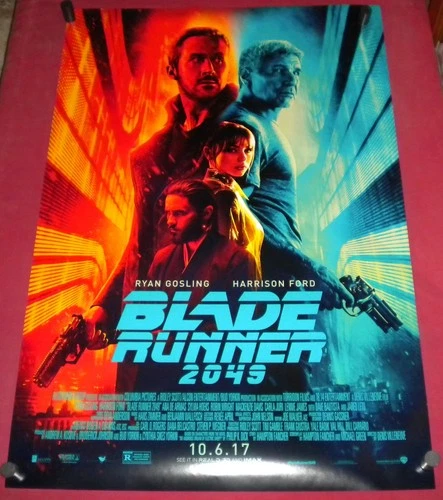 Blade Runner 2049 Movie Poster 27 x 40 D/S Ryan Gosling  Harrison Ford Ana Armas