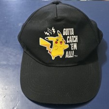 POKEMON PIKACHU CHARIZARD YOUTH SNAPBACK Black Ballcap Catch 'em All