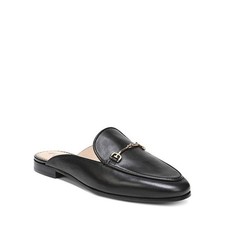 Sam Edelman Linnie Bit Loafer Mule Black Flat Leather Slide Slip Round Toe 11