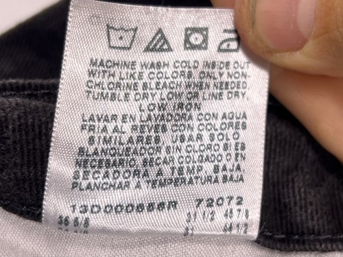 Riders By Lee Jeans Womens Sz 14 M Black Grungy Straight Stretch, Fits 33x30.25 - Picture 11 of 15