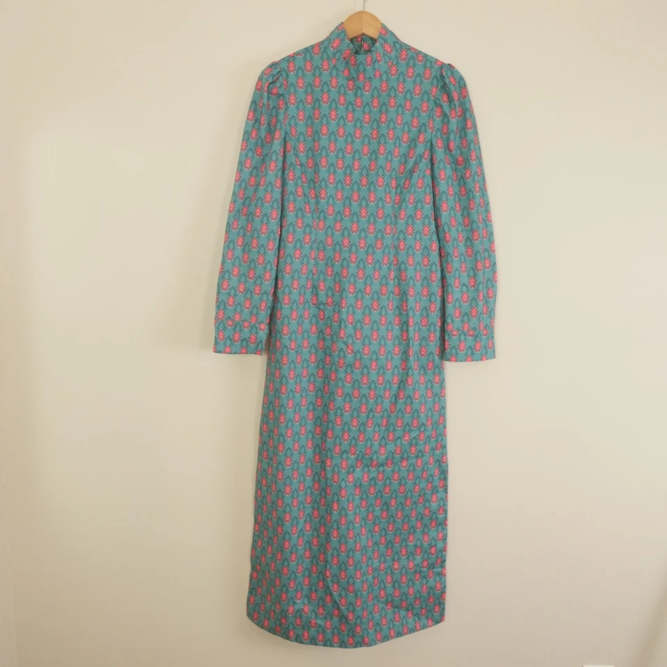 Vestido Tuckernuck Jacinth House para mujer pequeño rojo azulado floral Maris Foto 3 de 4