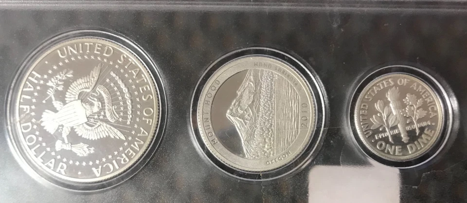 2010 S 6 Coin Silver Birthyear & 2019 S 6 Coin Silver Birthyear Set in Whitman - Image 4 of 4