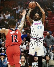 Udonis Haslem signiert Basketball NBA Foto Unterschrift Autogramm signed (30)