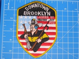 FDNY New York City Fire Department Eng 207 Ladder 110 patch