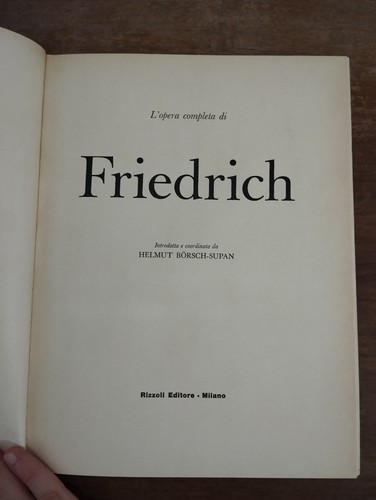 CLASSICI DELL'ARTE RIZZOLI L'OPERA COMPLETA DI FRIEDRICH 1976 84 - Imagen 5 de 10