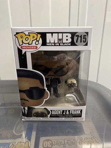 Men In Black Funko Pop! Vinyl Vaulted #715 Agent J  & Frank (+protector)