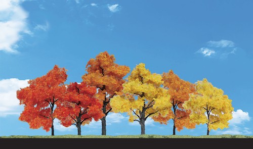 Woodland Scenics 9 Pack of Harvest Blaze 1 1/4"-2" Trees - 第 1/1 張圖片