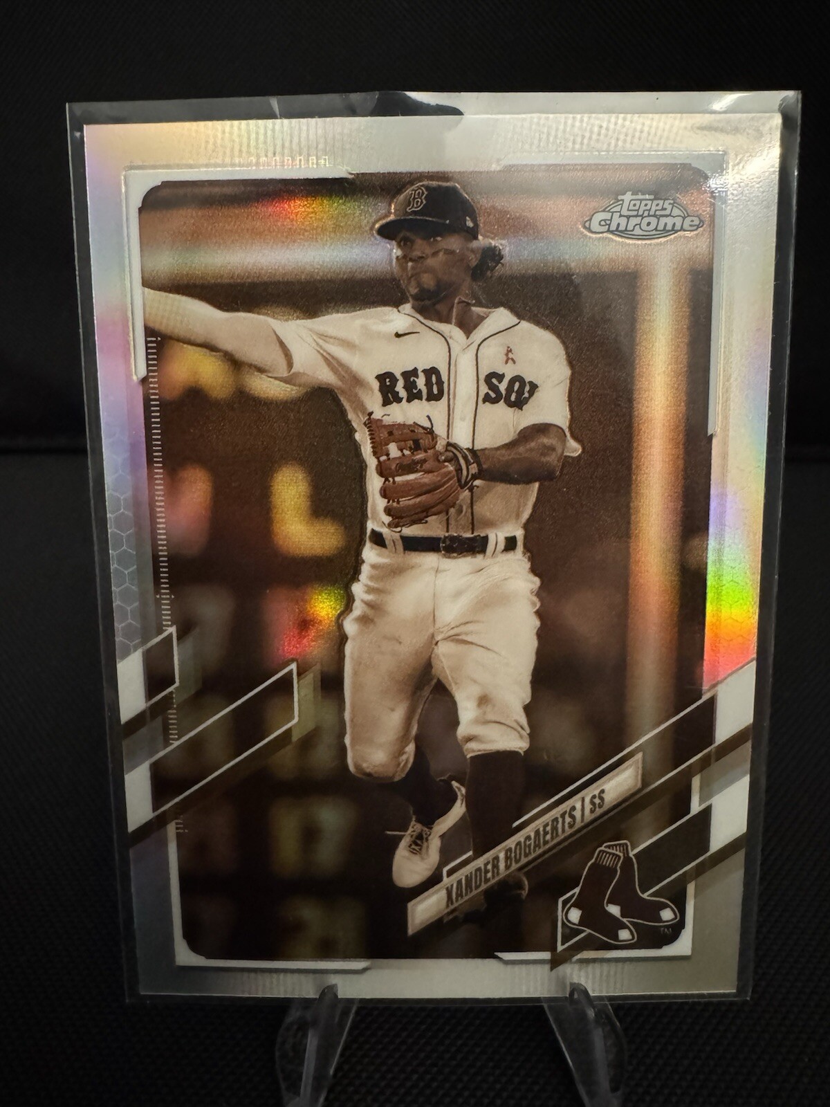 2021 Topps Chrome Sepia Refractor #162 Xander Bogaerts Baseball Card