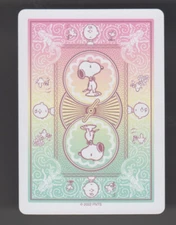 Playing Swap Cards  GENUINE 1 only single SNOOPY REVERIBLE PASTEL CLOURS