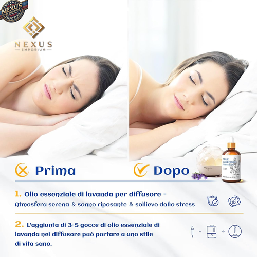 🌿 OLIO ESSENZIALE DI LAVANDA 100 ML - RILASSA LA MENTE E NUTRE LA PELLE 🌿 - Foto 2 di 12