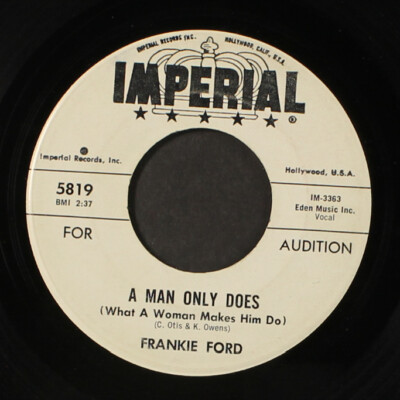 FRANKIE FORD: a man only does / they said it couldn't be done Imperial 7'' Single
