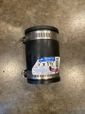 Fernco 1-1/2in Schedule 40 Hub x 1-1/2in Dia Hub Flexible PVC Flexible Coupling