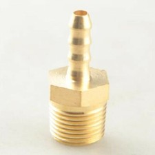 6mm Male Brass Hose Barbs Barb To 3/8" NPT Pipe Male Thread