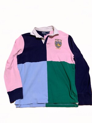 90s “POLO By Ralph Lauren” rugger shirt 90's POLO RALPH LAUREN Size L Vintage Rugby-Shirt / G1339R