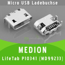 ✅ Medion LifeTab P10341 MD 99233 Micro USB DC Buchse Ladebuchse Strombuchse Port