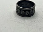 Sterling Silver Heart Band Ring Vintage 925 Ring Size 7.5