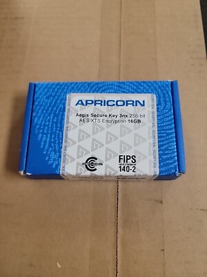 Apricon Aegis Secure Key 3NX 256-Bit AES XTS 16GB USB 3.0 Flash Drive