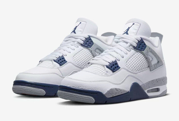 Nike Air Jordan Retro 4 Midnight Navy Military DH6927-140 Men's