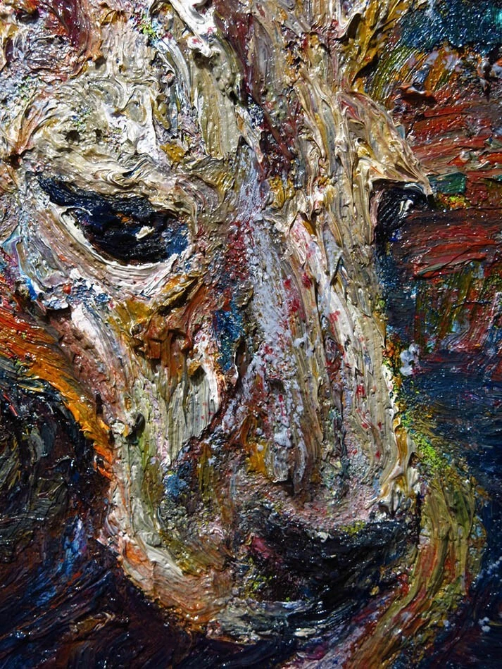 KANGAROO ORIGINAL OIL█PAINTING█VINTAGE█IMPRESSIONIST█ART SIGNED ABSTRACT ANIMAL - Image 2 of 4